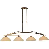 Masterlight Eetkamer Hanglamp Bolzano 4 Lichts Bronsbruin