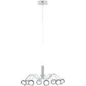 Eglo 8-lichts hanglamp Malagon chroom