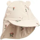 Liewood - Kid's Senia Sun Hat with Ears - Pet 48-49 cm - 9-12 Months, wit/beige