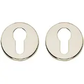 Intersteel Set van 2 cilinderrozetten Tira rond nikkel