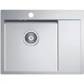 Alveus Quarto - Spoelbak 62x48 cm, links, rvs 1124383