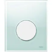 Tece TECEloop - Urinoirspoelbediening, groen glas/wit 9242651