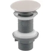 Isvea Wastafelafvoer 5/4", klik-klak, keramische stop, 20-70mm, ivoor