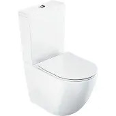Ravak - Toilet-combi met SoftClose-zitting, vario waste, zijdelingse vulling, CleanOn, wit X01870