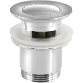 Sapho Wastafelafvoer 5/4", klik-klak, kleine plug, 30-45mm, chroom