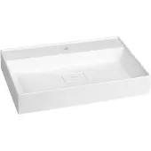 Sapho Godiva Kunstmarmeren wastafel 68x44cm, wit