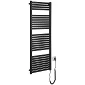 Aqualine - Radiator Tondi-E 45x133 cm, 500 W, mat zwart DE476T