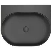 Ravak Yard - Wastafel 61x50 cm, zonder overloop, zonder kraangat, mat zwart XJX0D060000