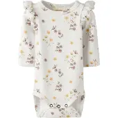 Lil´ Atelier Rompertje/body 'NBFGAVO' citroen / olijfgroen / mauve / wit