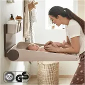 Leander Wickeltisch - Wandmontage - 56 x 80 cm - Cappuccino - - One Size - Wickeltisch