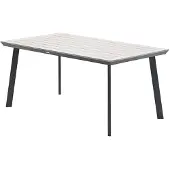 Garden Impressions Vigo tafel 160x90 cm carbon black light teak vironwood