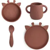 Nuuroo Lykke silicone dinner set 4-pack Giraf