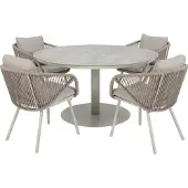 Intratuin 4-zits Diningset Sanne Met Lola Taupe