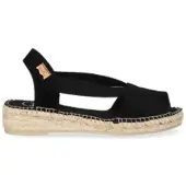 Toni pons Espadrilles Dames Ella Zwart Suède Size 39