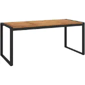 vidaXL Tuintafel met U-vormige poten 180x90x75 cm massief acaciahout