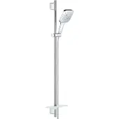 GROHE Rainshower SmartActive Cube 130 Douchestangset - 90 cm - met zeepschaal - chroom - 26587000