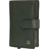 Gio Gini Florence Creditcard etui - Donkergroen