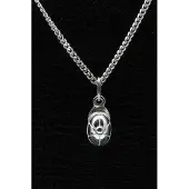 MOOYE ® - Collectie Zilveren Jockey cap ketting hanger - klein