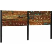 vidaXL Hoofdeinde 200 cm massief gerecycled en ijzer