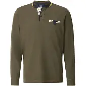 Babista Regular Fit Longsleeve olijf, Veelkleurig