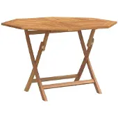 vidaXL Tuintafel inklapbaar 110x110x75 cm massief teakhout