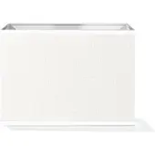 Home Sweet Home Vierkante witte lampenkap – Block - katoen – 18(H)x25(W)x25(L)cm – E27 – voor wand, tafel, vloer en hanglamp