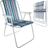 Trizand Klapstoel - multi - 50 x 43 x 75 cm - tot 100 kilo - opvouwbaar - visstoel/campingstoel