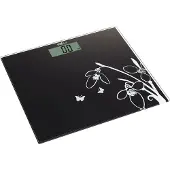 Melchioni Flat N, elektronische personenweegschaal, 150 kg, 100 g, zwart, wit, kg, vierkant