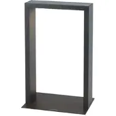 KLEWE LED lamp op zonne-energie AXIS MINI, antraciet, 40 cm, aluminium, IP65 MINI, zwart, Aluminium, Modern, Solar buitenverlichting