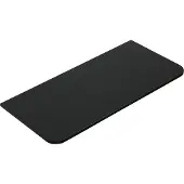 Wiesbaden Topblad sulora 80x48 cm afgeronde hoeken mat zwart
