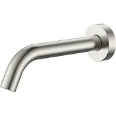 Alvoro Aura Baduitloop - Geborsteld Rvs - Messing - Kranen, Badkranen, Baduitlopen - 5404024125186