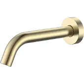 Alvoro Aura Baduitloop - Geborsteld Messing PVD - Messing - Kranen, Badkranen, Baduitlopen - 5404024125209