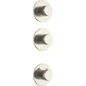Alvoro Aura Afbouwdeel Voor Inbouw Thermostaat Met 2 Stopkranen - Geborsteld Rvs - Kranen, Badkranen, Inbouw Badkranen - 5404024125506