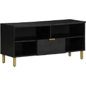 vidaXL Tv-meubel 100x33x46 cm bewerkt hout zwart