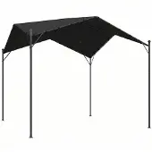 4Goodz Pergola 3x3m waterafstotend winterbestendig zonnescherm met zadeldak -