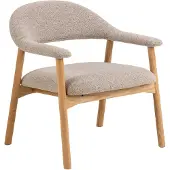 Ebuy24 Nordic Loungestoel met Armleuning - Greige