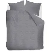 Ambiante Dekbedovertrek Edo Donker Grijs Katoen-200 x 200 / 220 cm | 2-Persoons