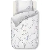 Pip studio Dekbedovertrek Bamboo Blossom Wit Percal-140 x 200 / 220 cm | 1-Persoons