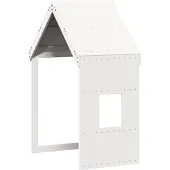 vidaXL Kinderbedhuisje 60x89x134,5 cm massief grenenhout wit