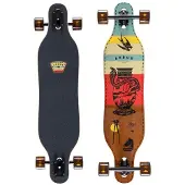 Arbor Drop Through Longboard Jess Mudgett Axis 37 Allround Cruiser met Drop-Through Deck, Smooth Carve Setup en Premium Artwork