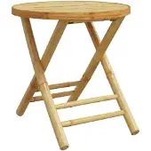 vidaXL Tuintafel inklapbaar Ø 45x45 cm bamboe