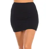Q-En Dames Bamboe Onderrok met Elastische Taille Q301