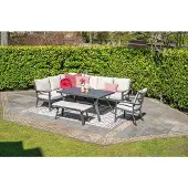 Garden Impressions Sergio bank carbon black desert sand