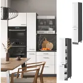Vicco R-Line Apotheekkast – 30 cm Wit Hoogglans
