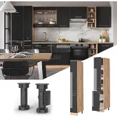 Vicco Fame-Line Apotheekkast – 30 cm Antraciet Hoogglans