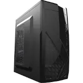 Aerocool CS-1102 Midi-tower, zwart