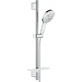 GROHE Rainshower SmartActive - Doucheset - handdouche130, 3-jets, douchestang 60 cm en doucheslang, chroom 26546000