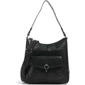 Spikes & Sparrow Bronco Cydney | Hobo tas leer | zwart