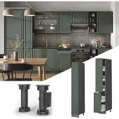 Vicco Fame-Line Apotheekkast – 30 cm Groen-Goud Landhuis