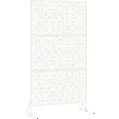 Syfax Privacyscherm 100 x 50 x 180 cm Staal Wit
